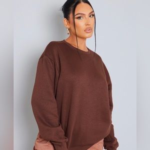 Chocolate Brown Crewneck Sweatshirt